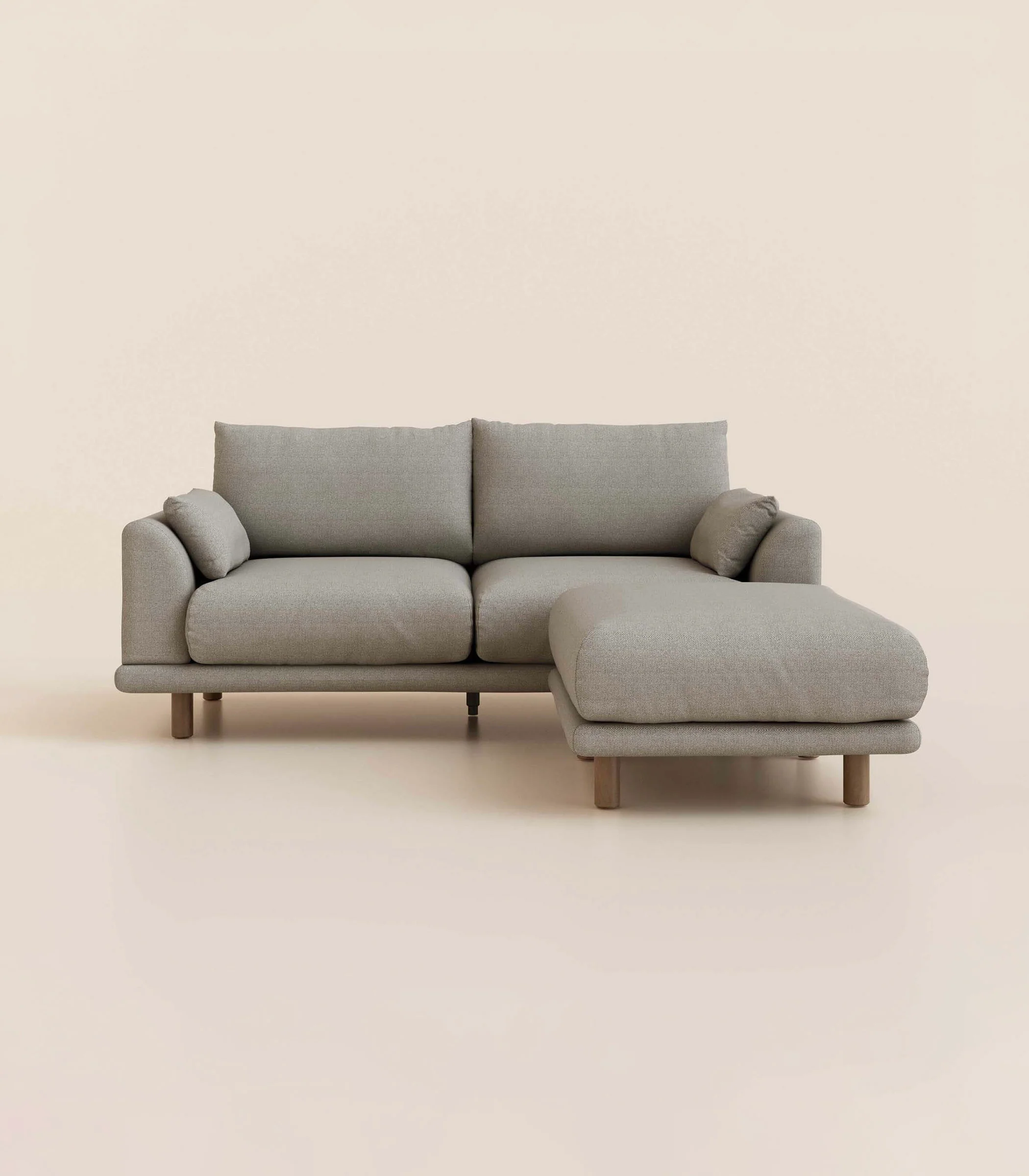 Canapé d'angle - Gris Nuage - Image 8