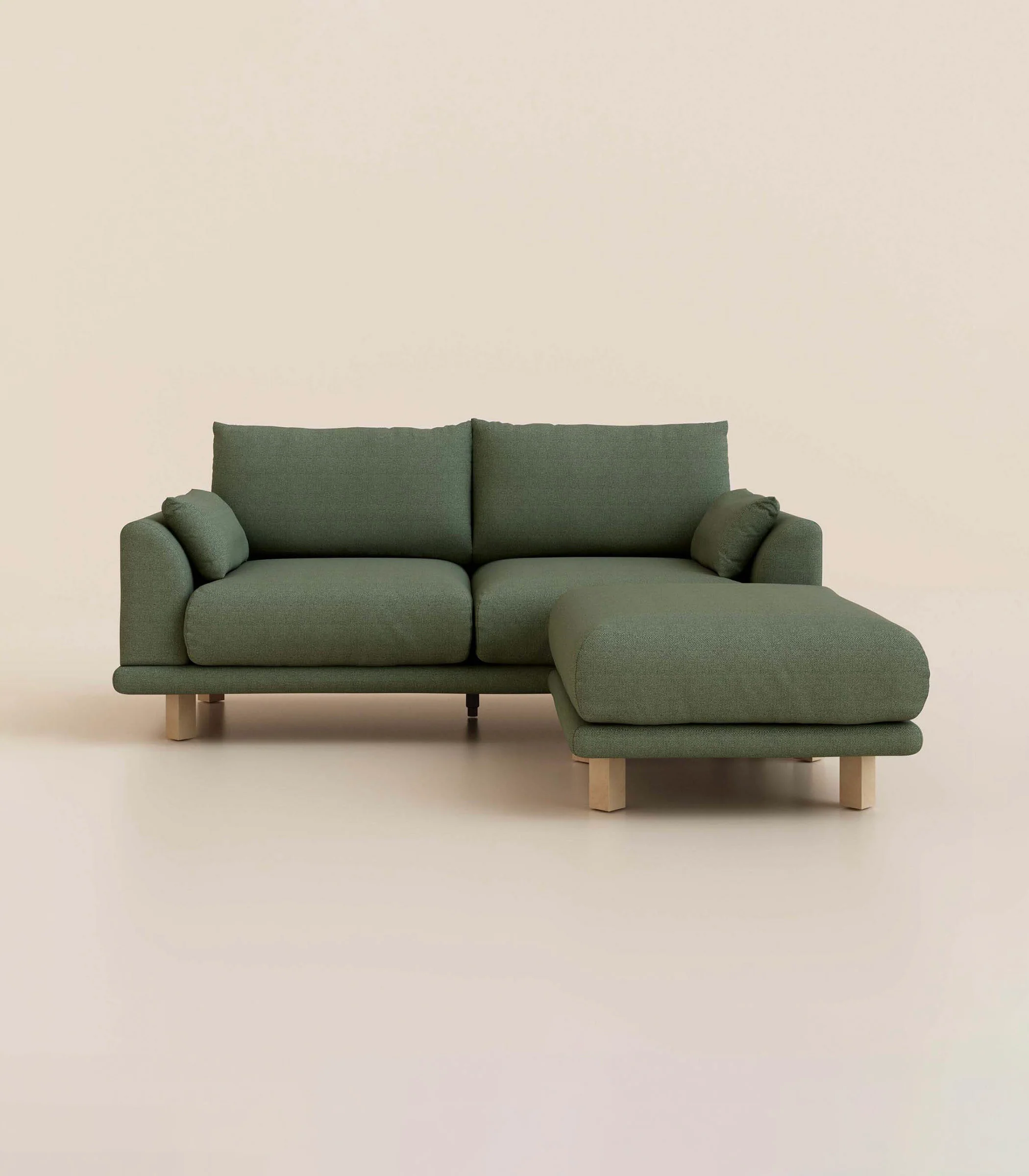 Canapé d'angle – Vert Kaki - Image 3
