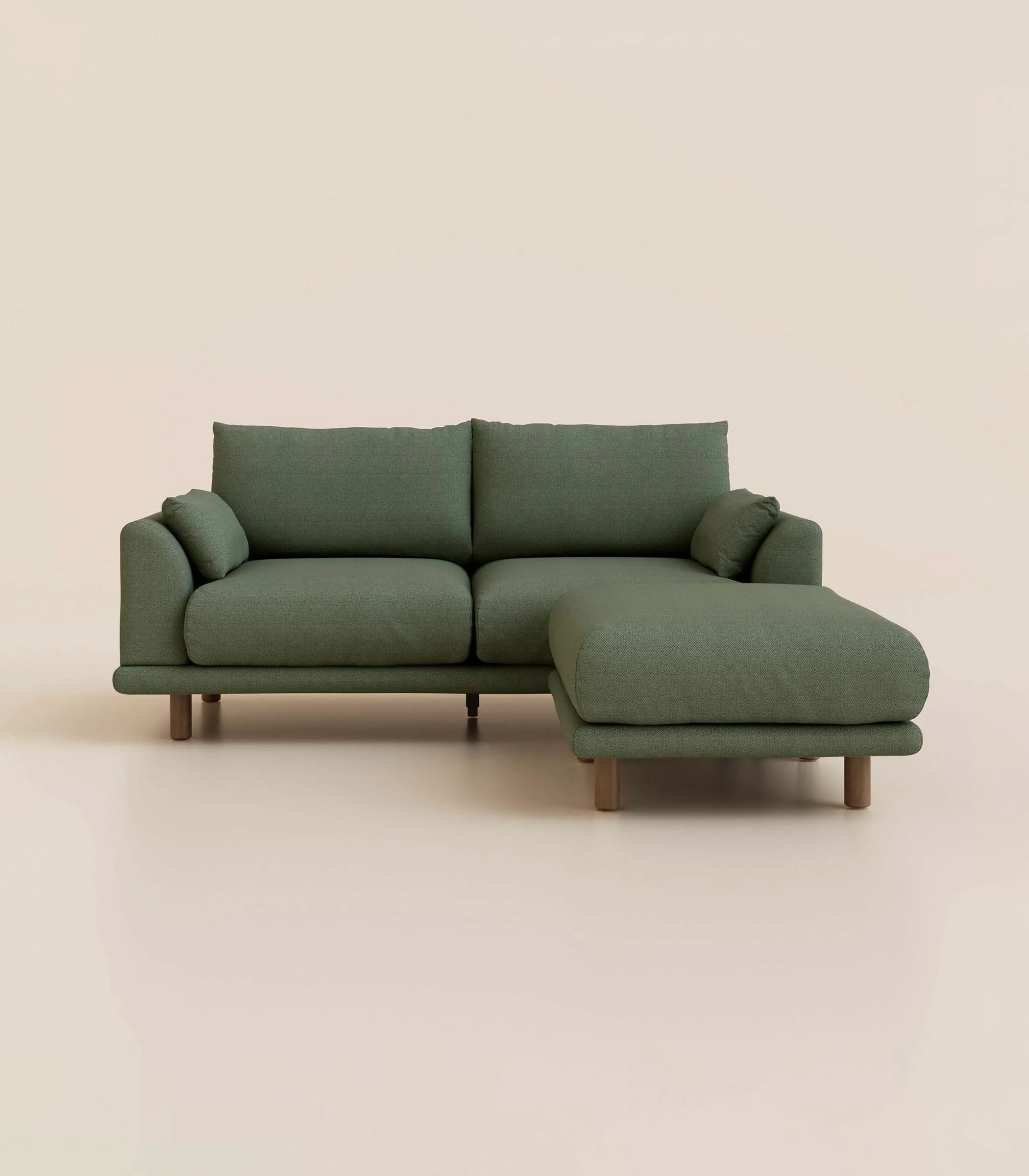 Canapé d'angle – Vert Kaki - Image 4