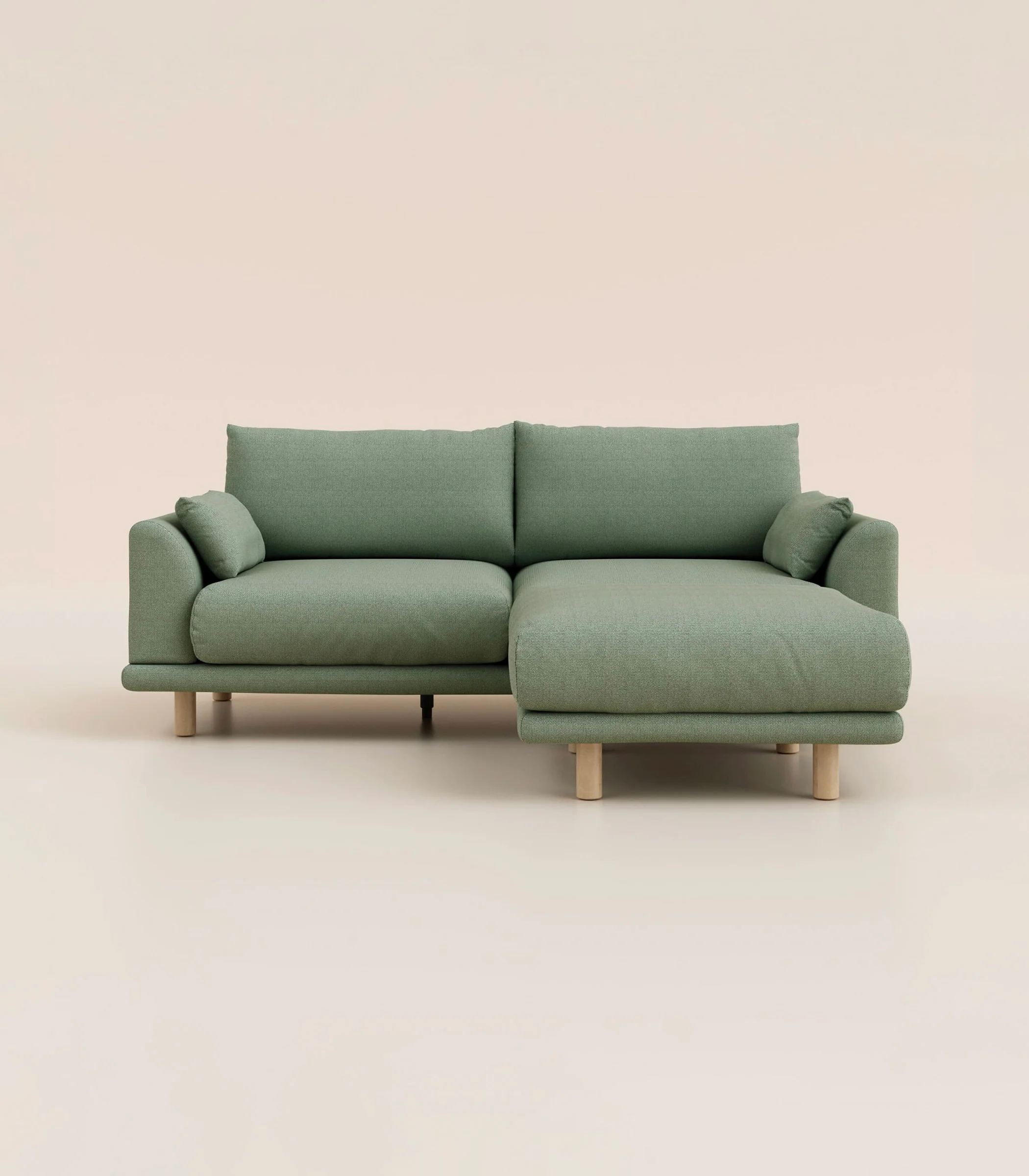 Canapé d'angle – Vert Sauge - Image 3