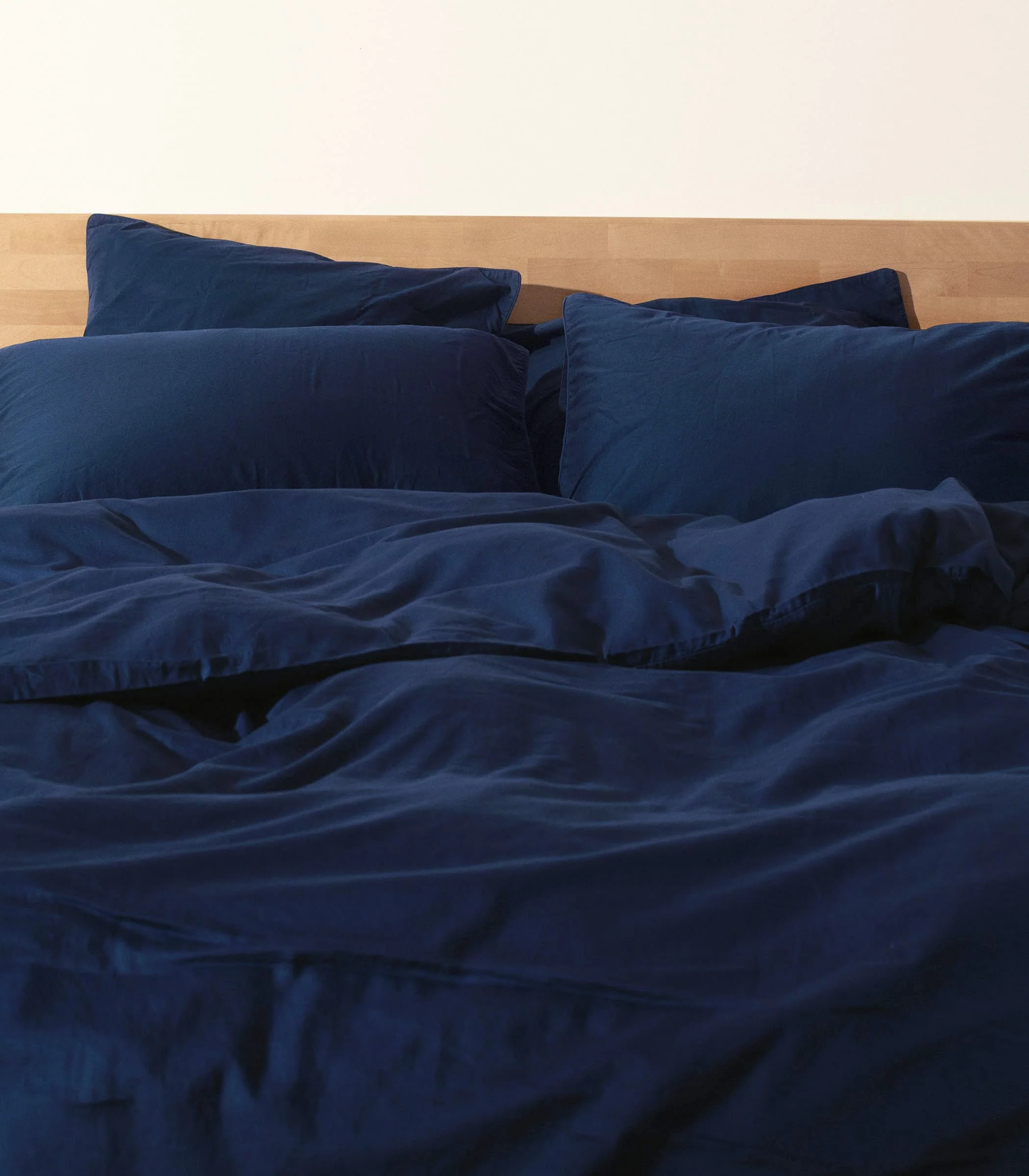 Taies d'oreiller en satin de coton - Bleu meltem - Image 4
