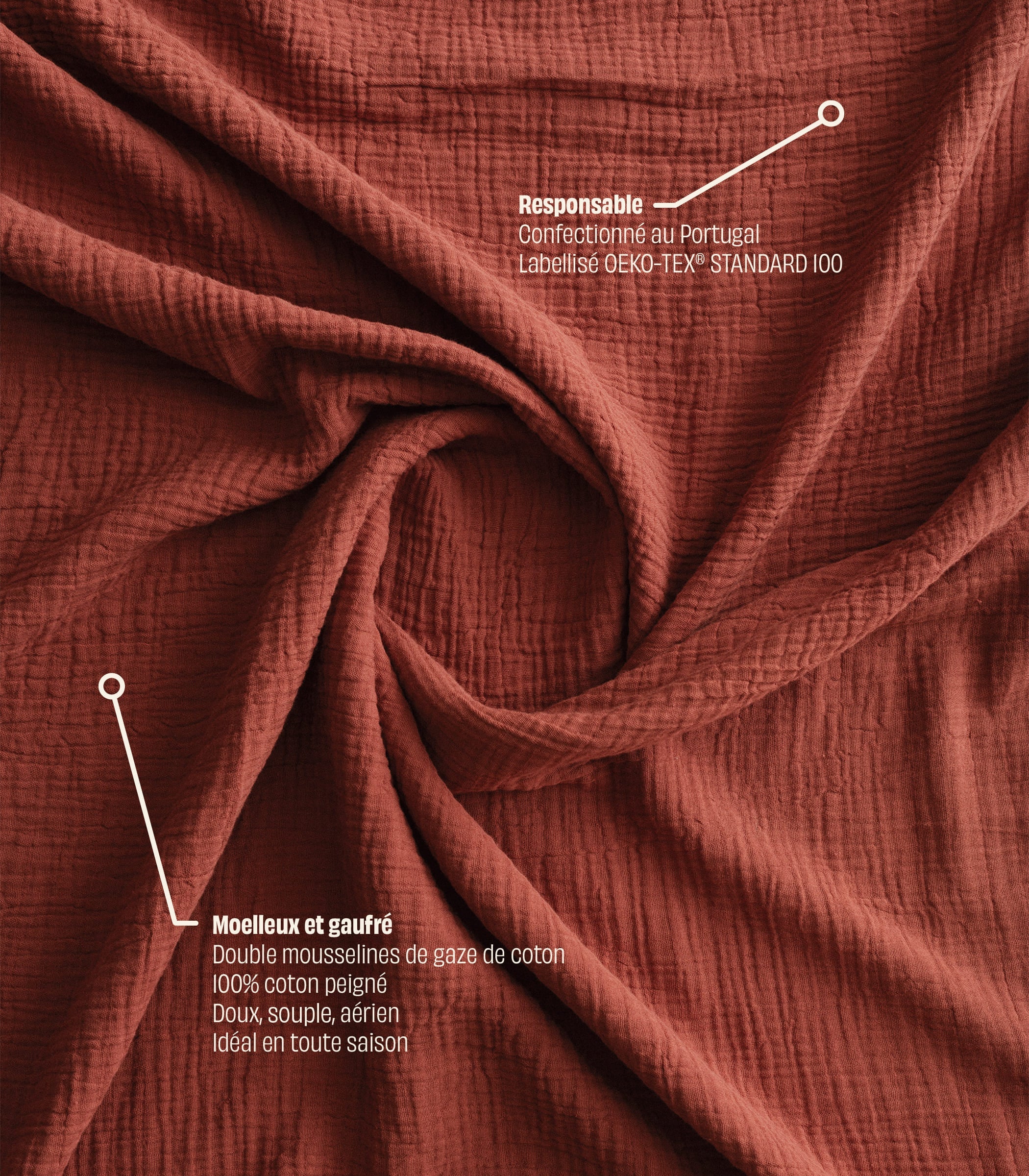 Drap housse en gaze de coton - Image 9