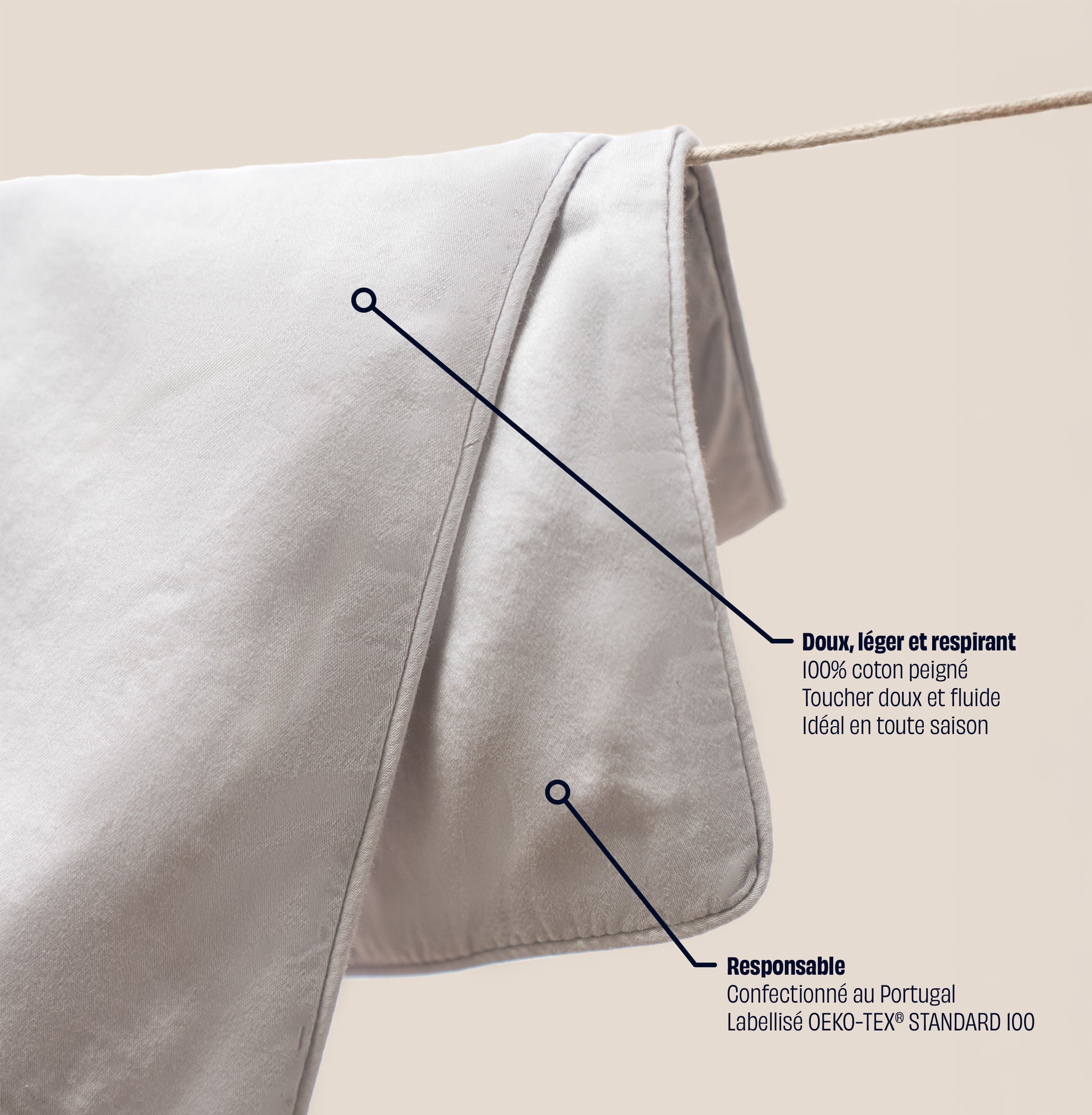 Drap housse en satin de coton - Image 10