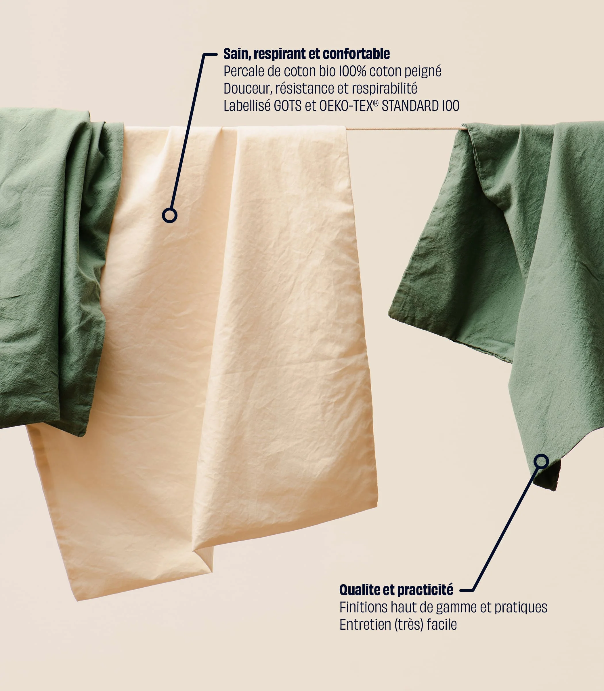 Housse de couette percale de coton bio - Image 6