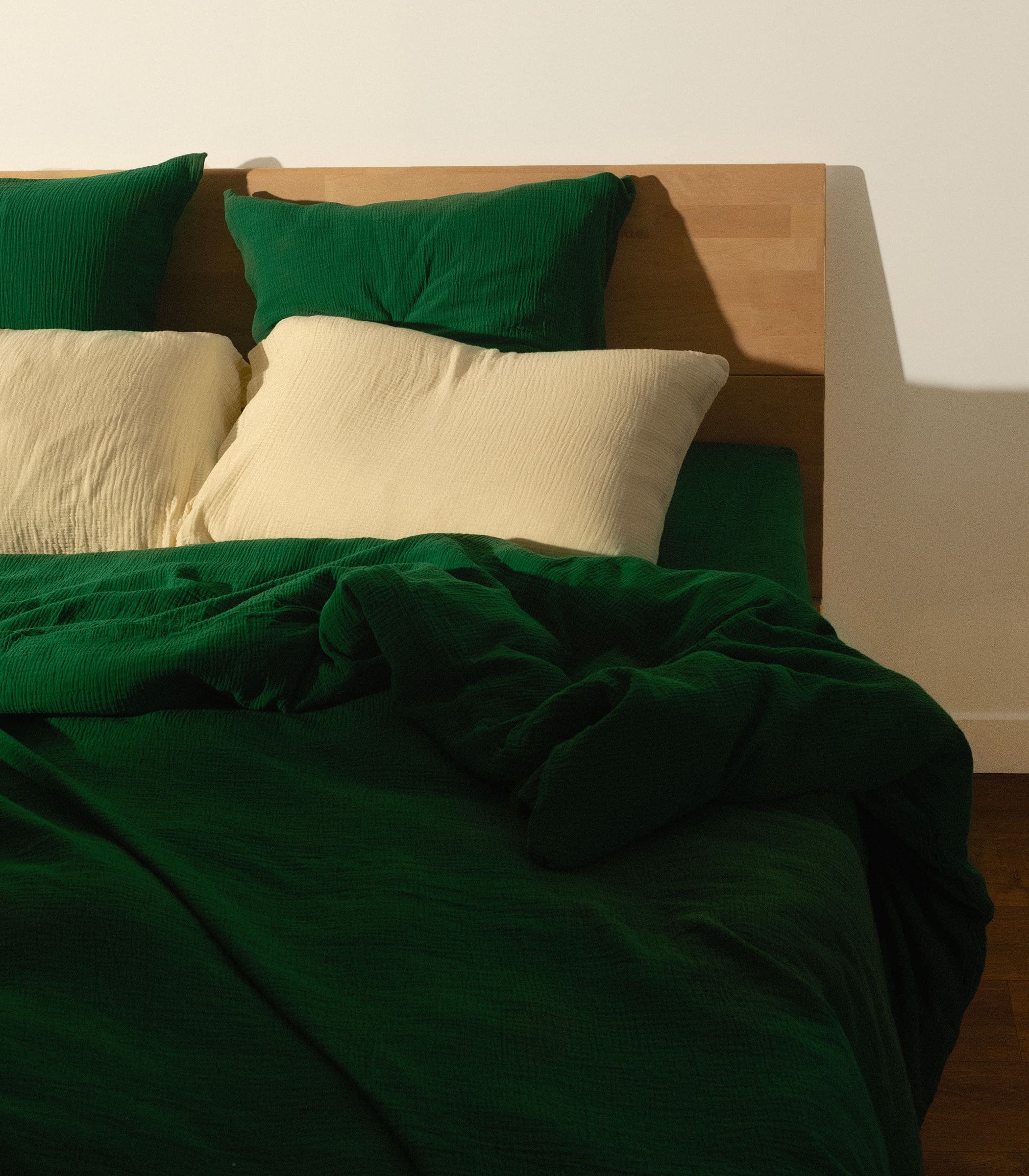 Drap housse en gaze de coton - Vert romarin - Image 5