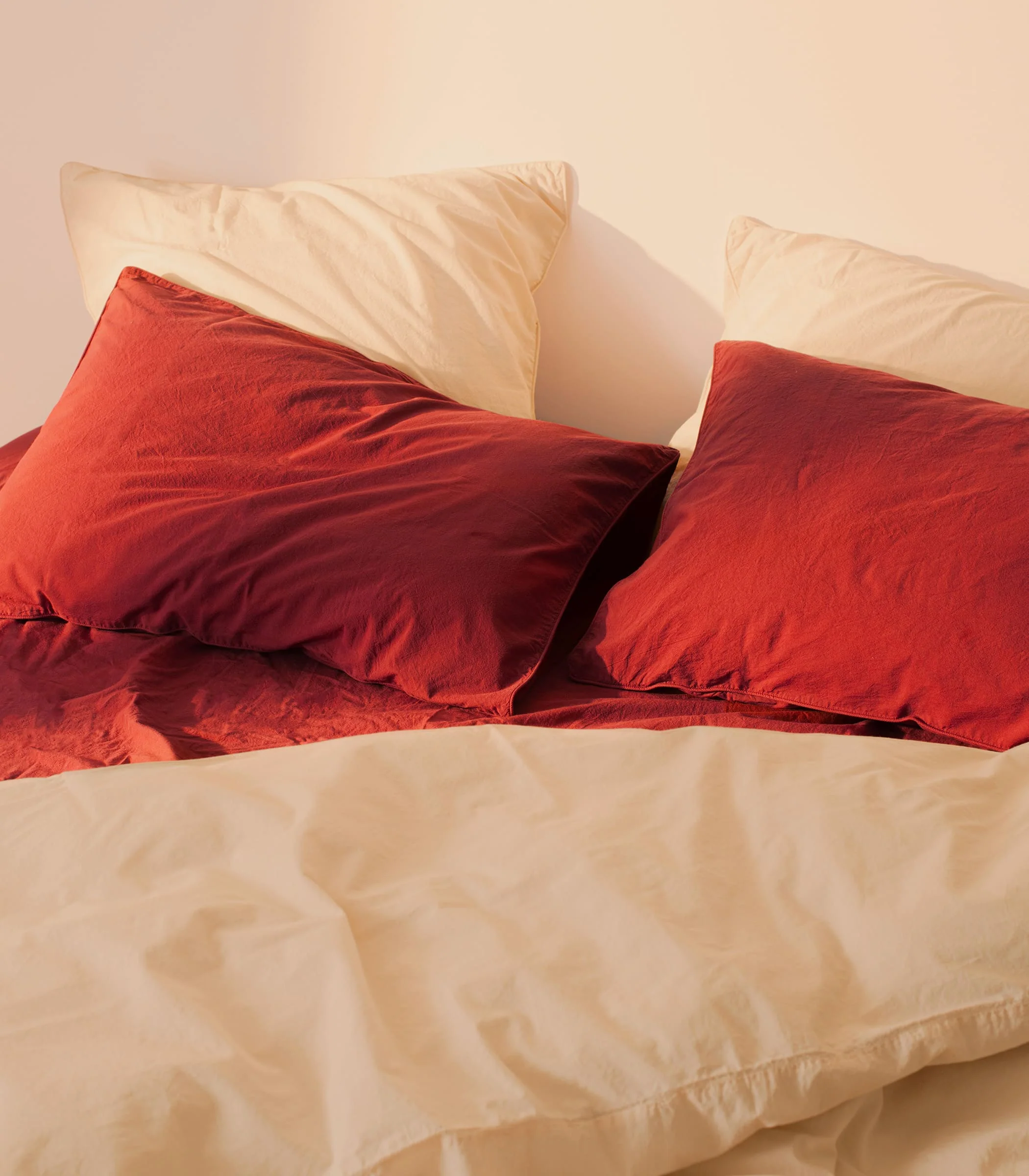 Housse de couette en percale de coton - Beige ivoire - Image 5