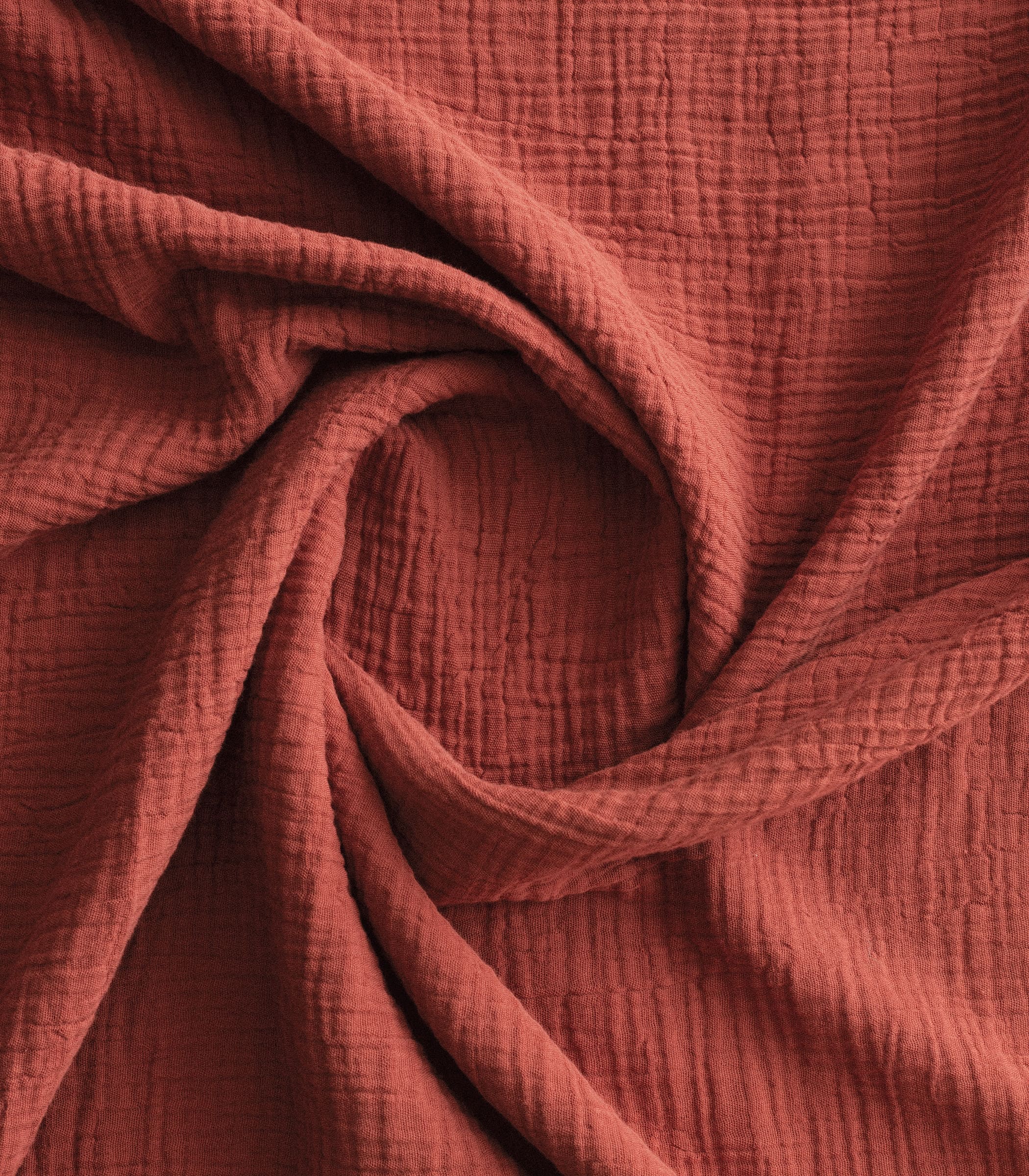 Parure en gaze de coton - Orange corail - Image 2