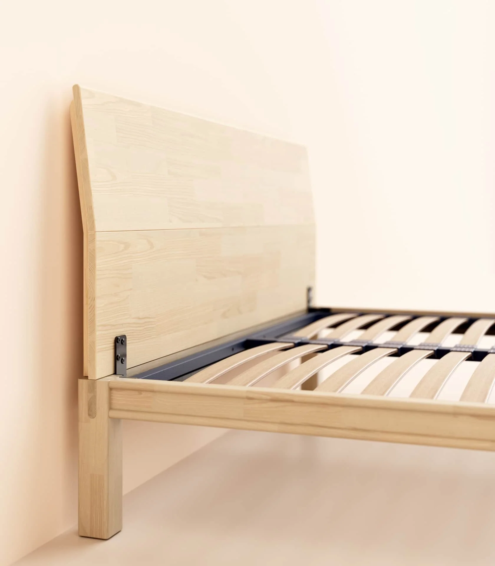 Lit en bois - Bois clair - Image 4