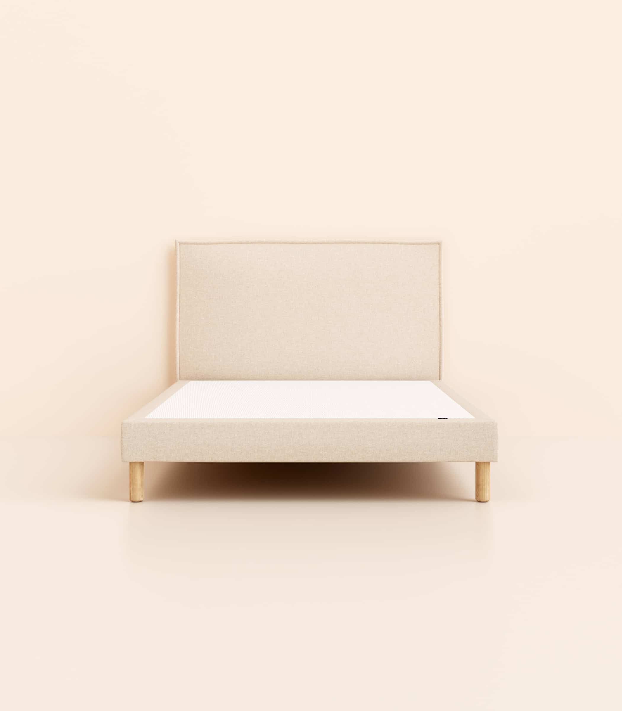 Lit tapissier - Beige - Image 2