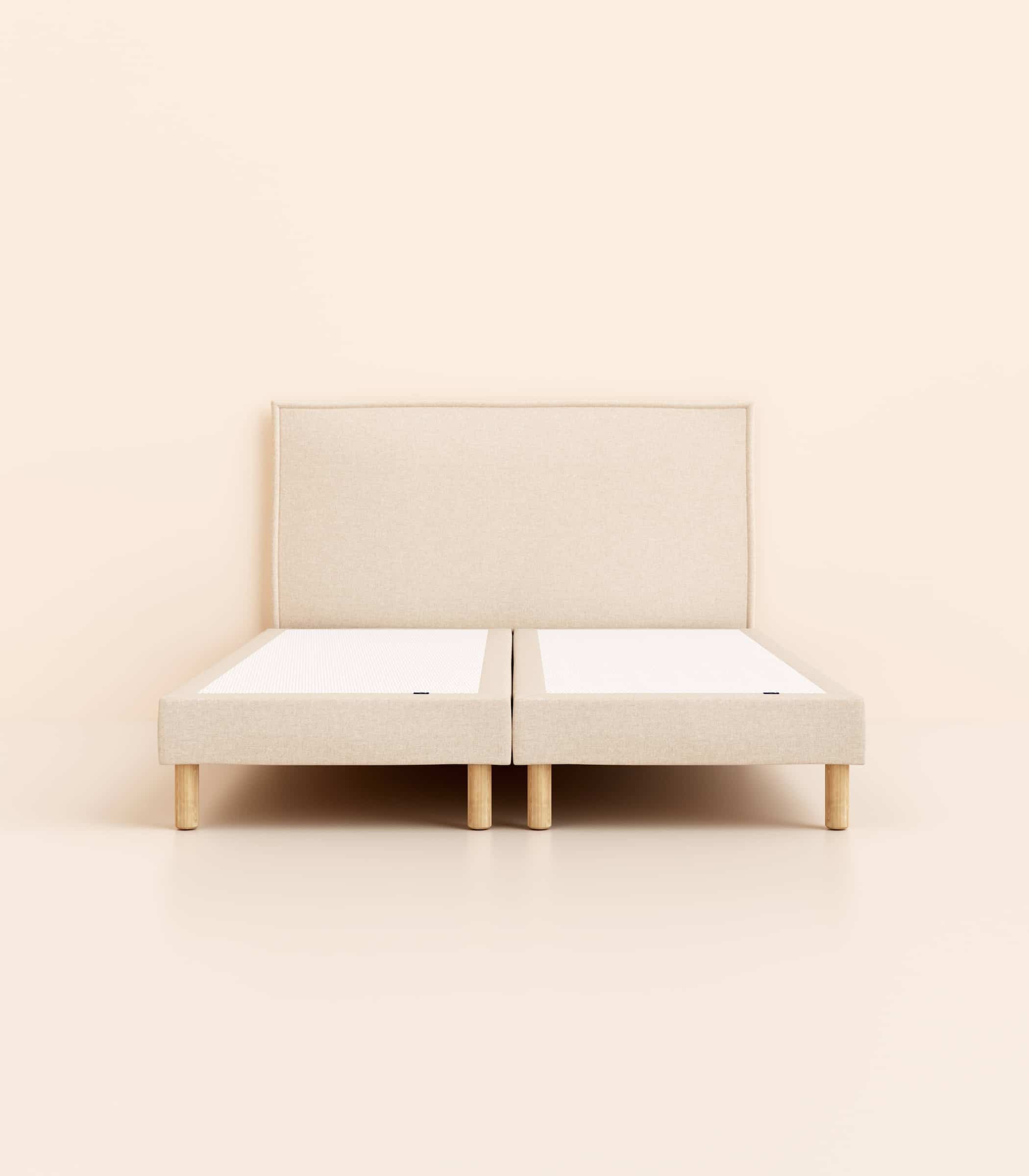 Lit tapissier - Beige - Image 4