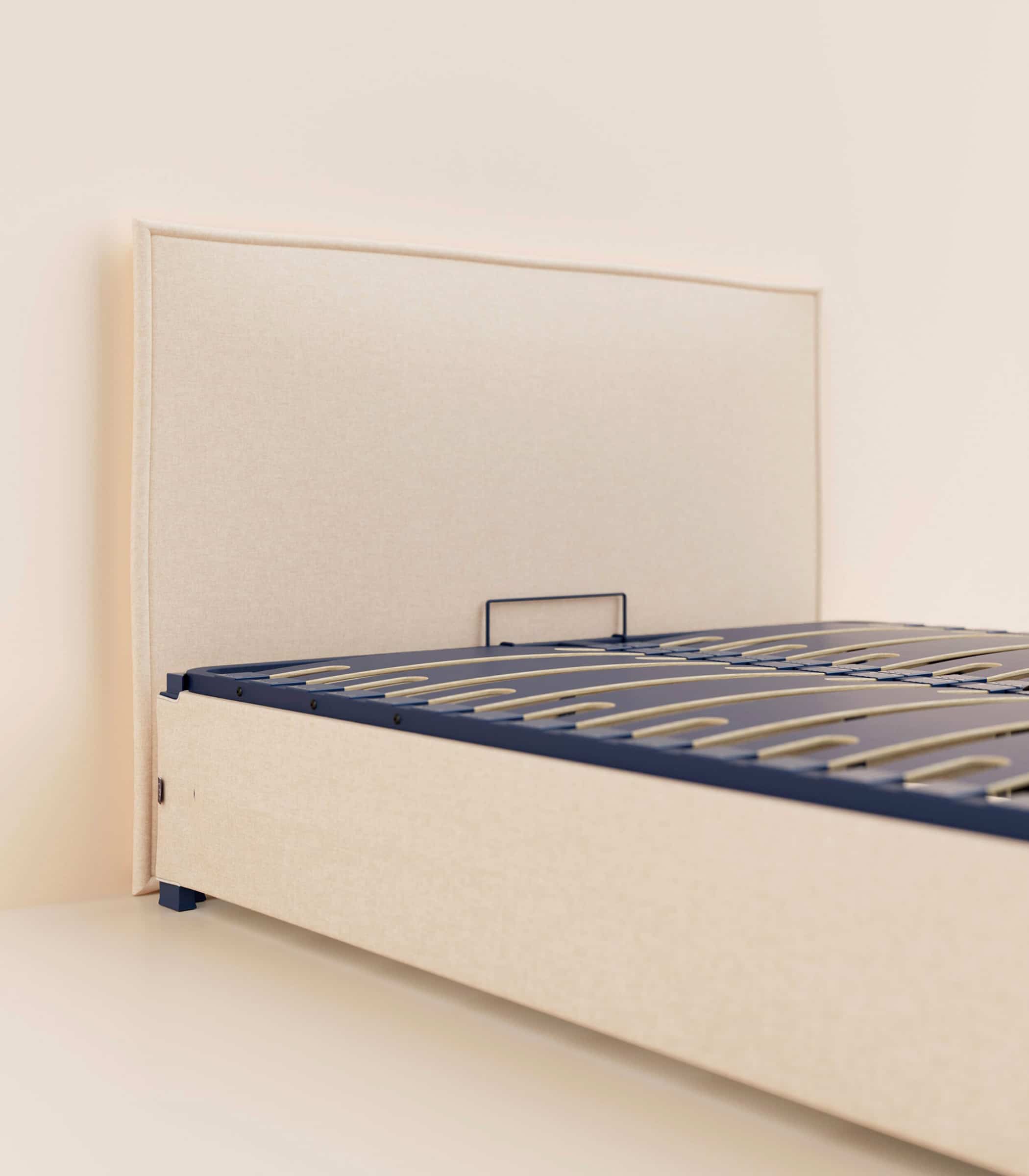 Lit coffre - Beige - Image 5