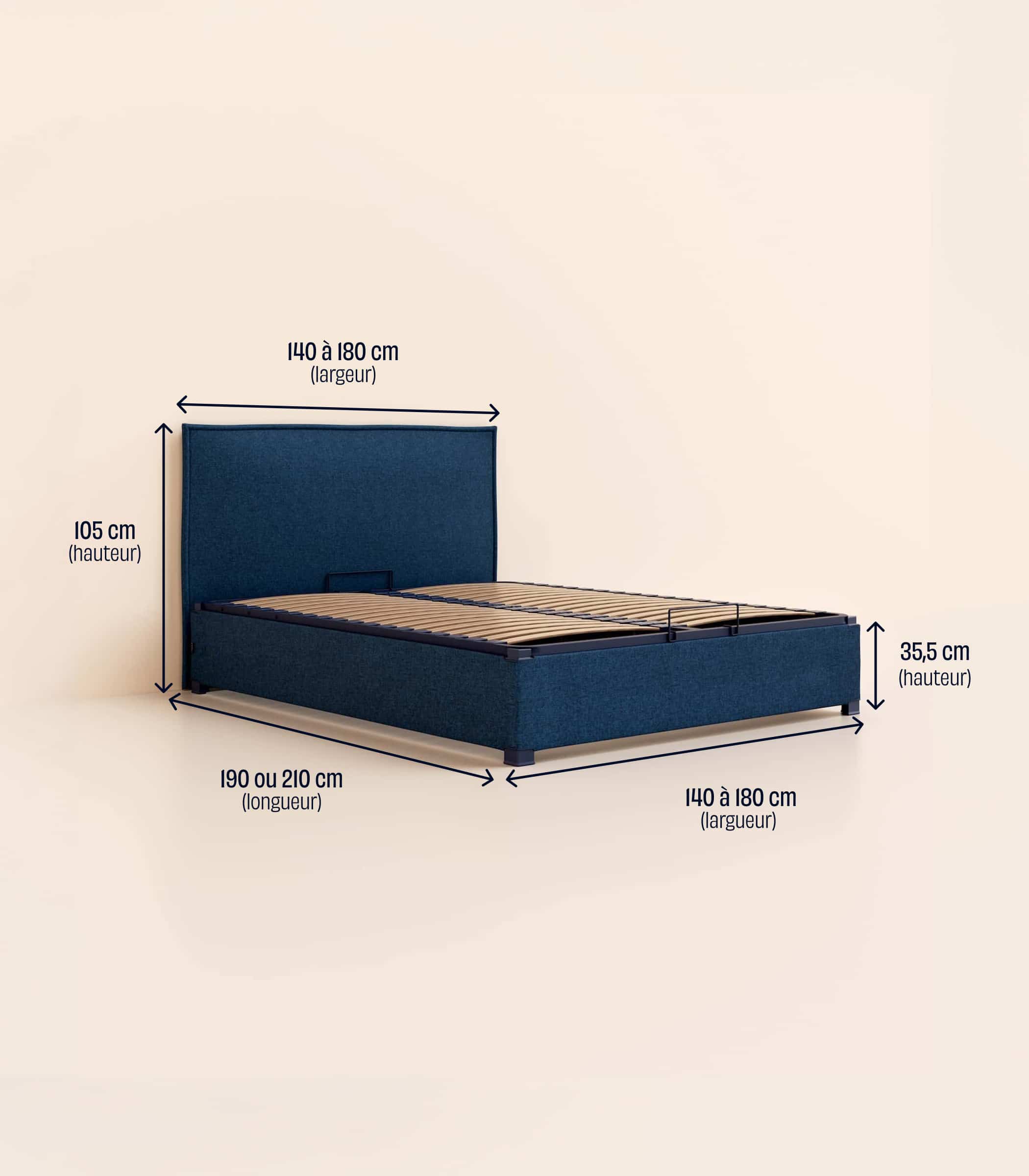 Lit coffre – Bleu - Image 11