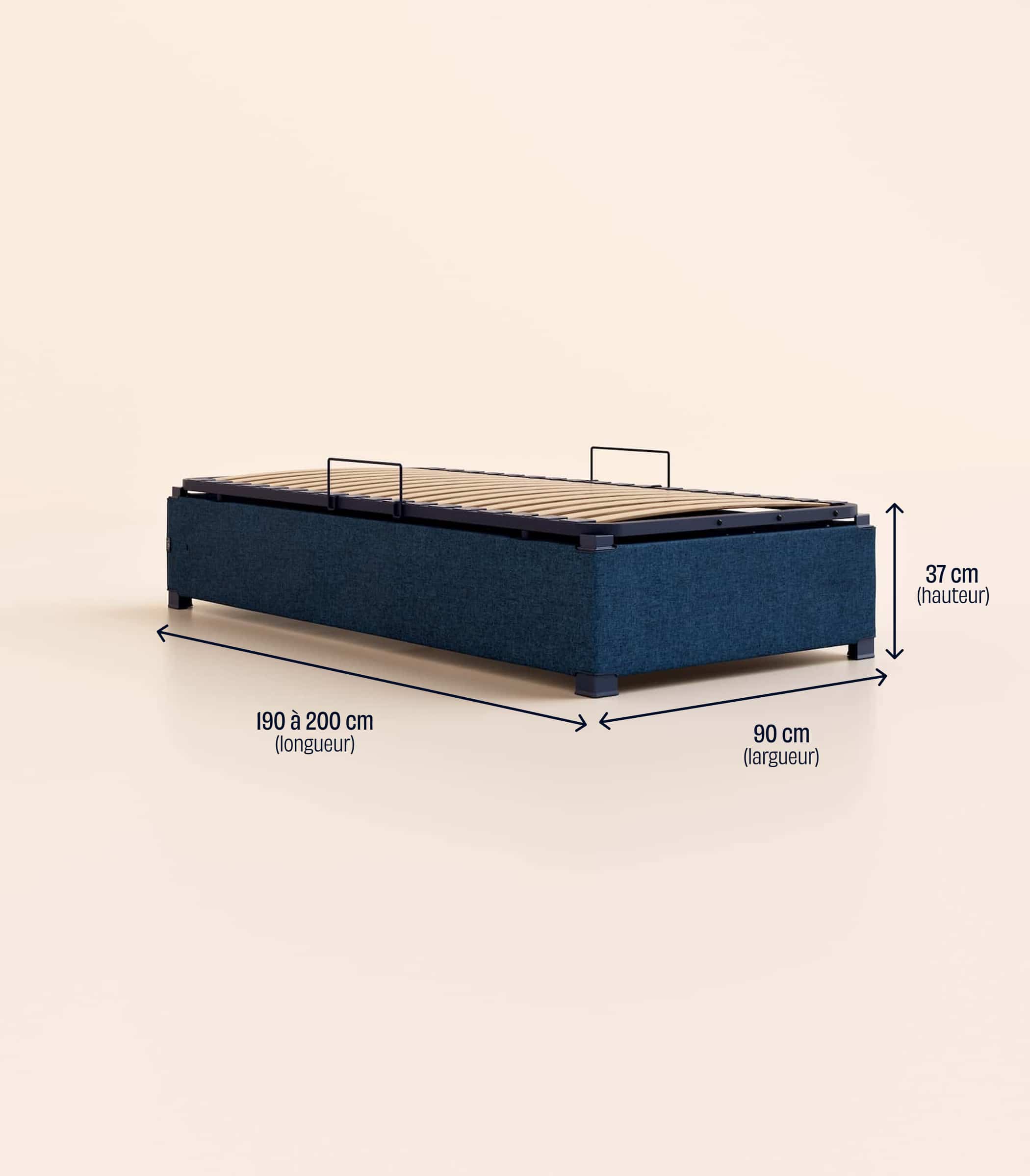 Lit coffre enfant - Bleu - Image 11