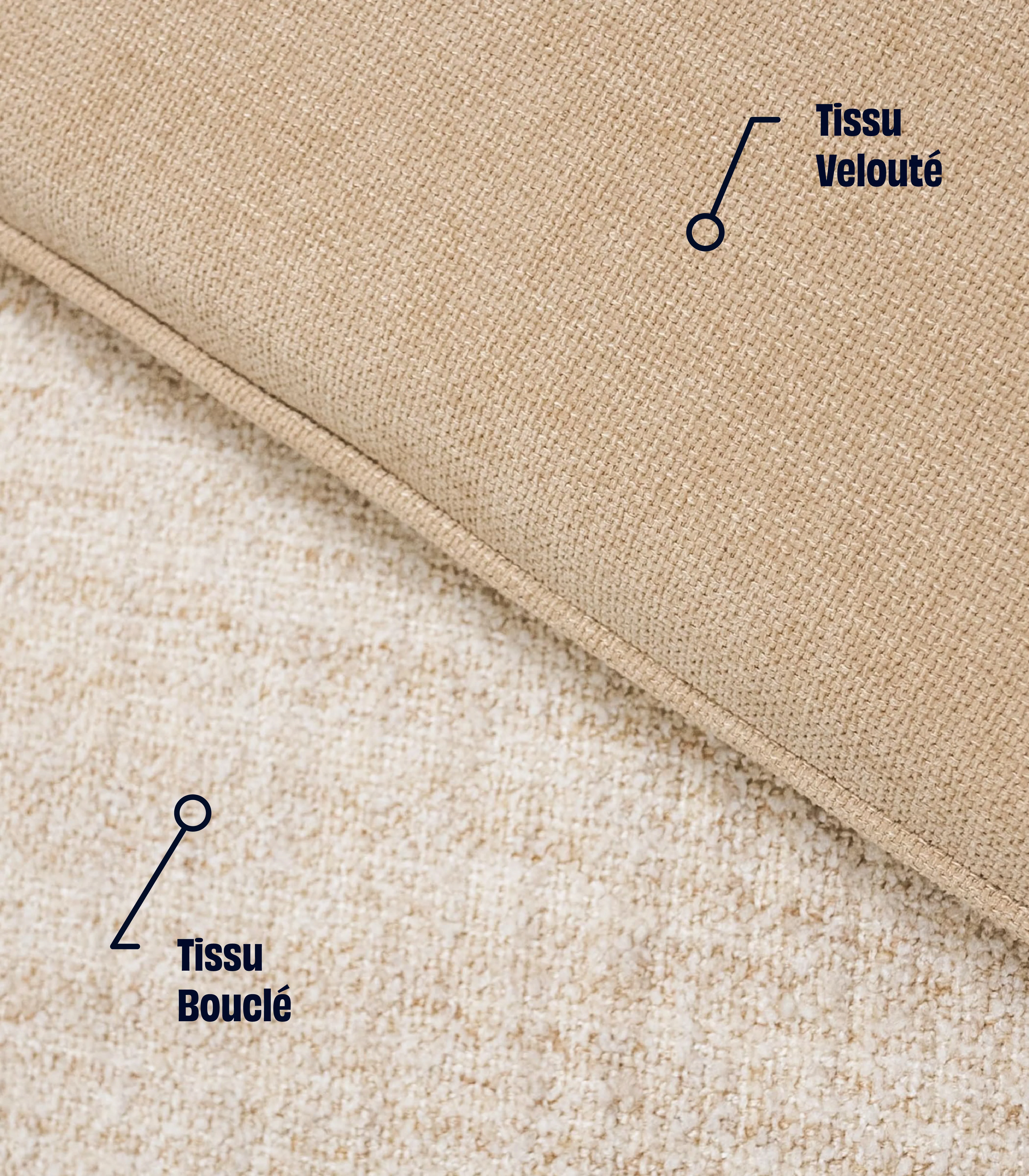 Lit scandi - Beige Bouclé - Image 4