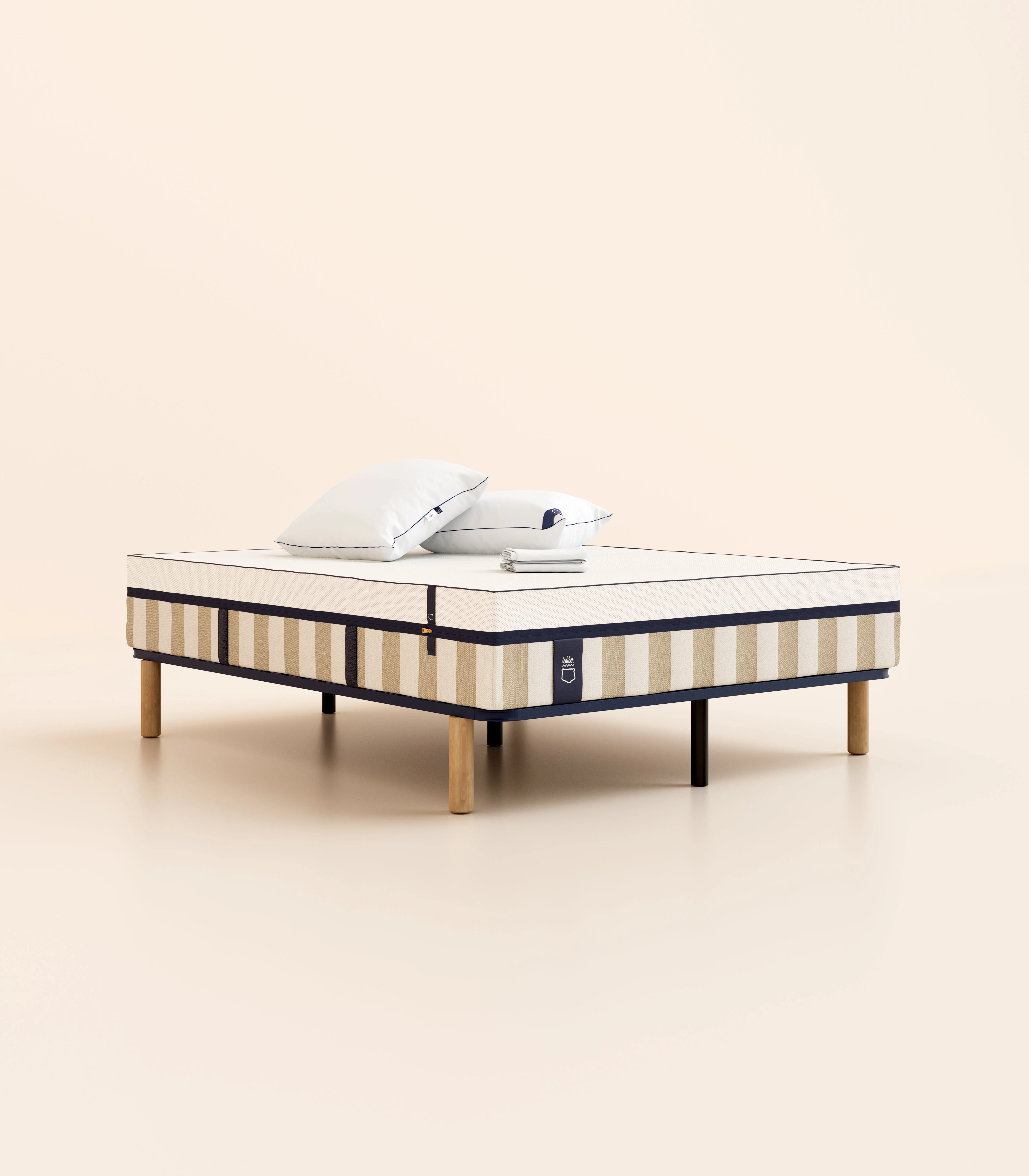 Pack lit 2 places Hybride 140 x 190 cm Bibloc - Image 3