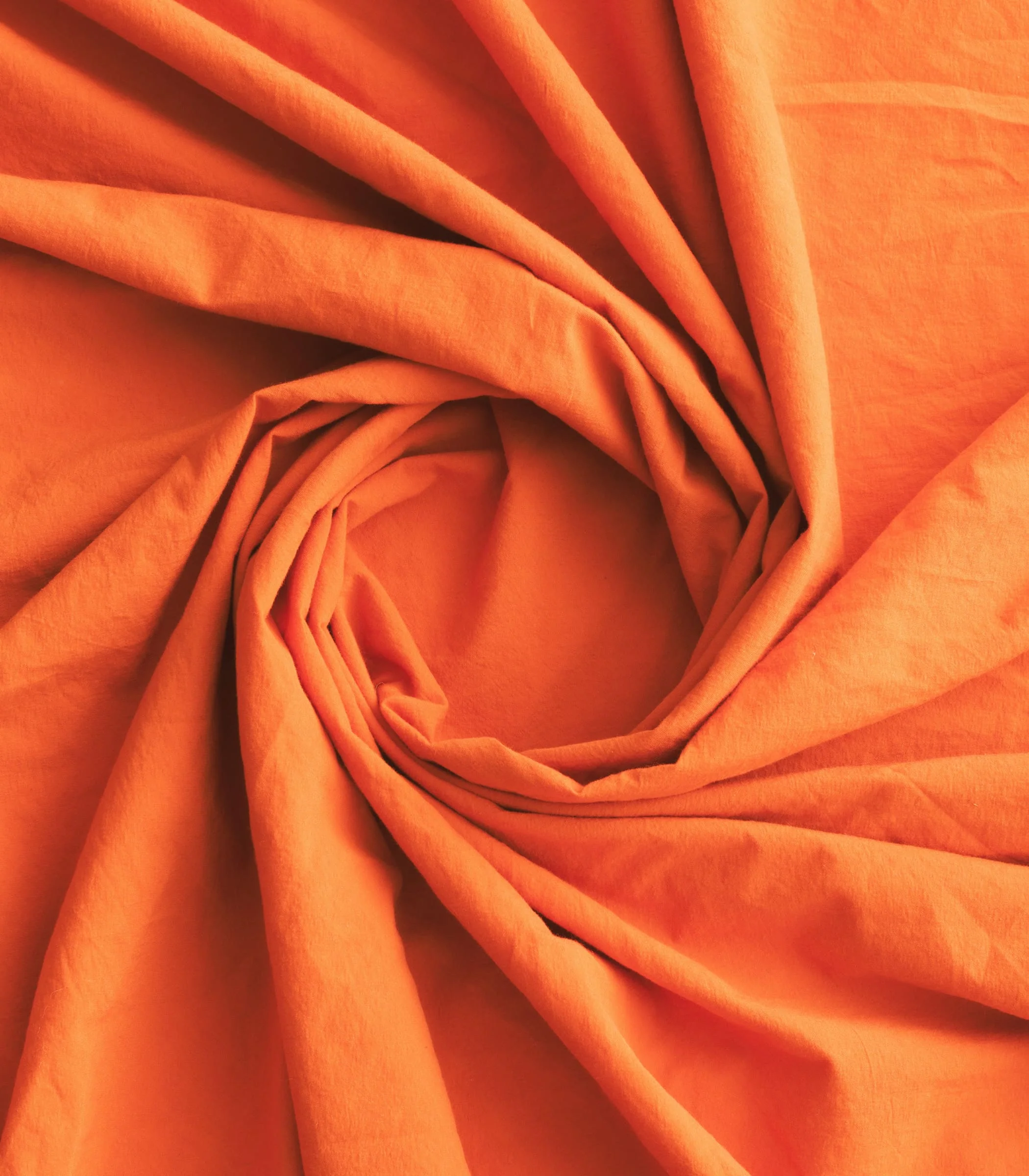 Parure en percale de coton - Orange Magma - Image 2