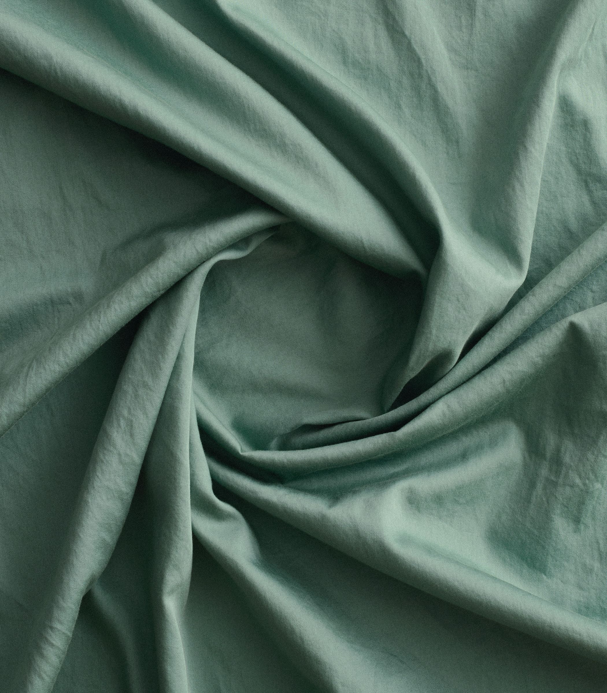 Parure en satin de coton - Vert sauge - Image 2
