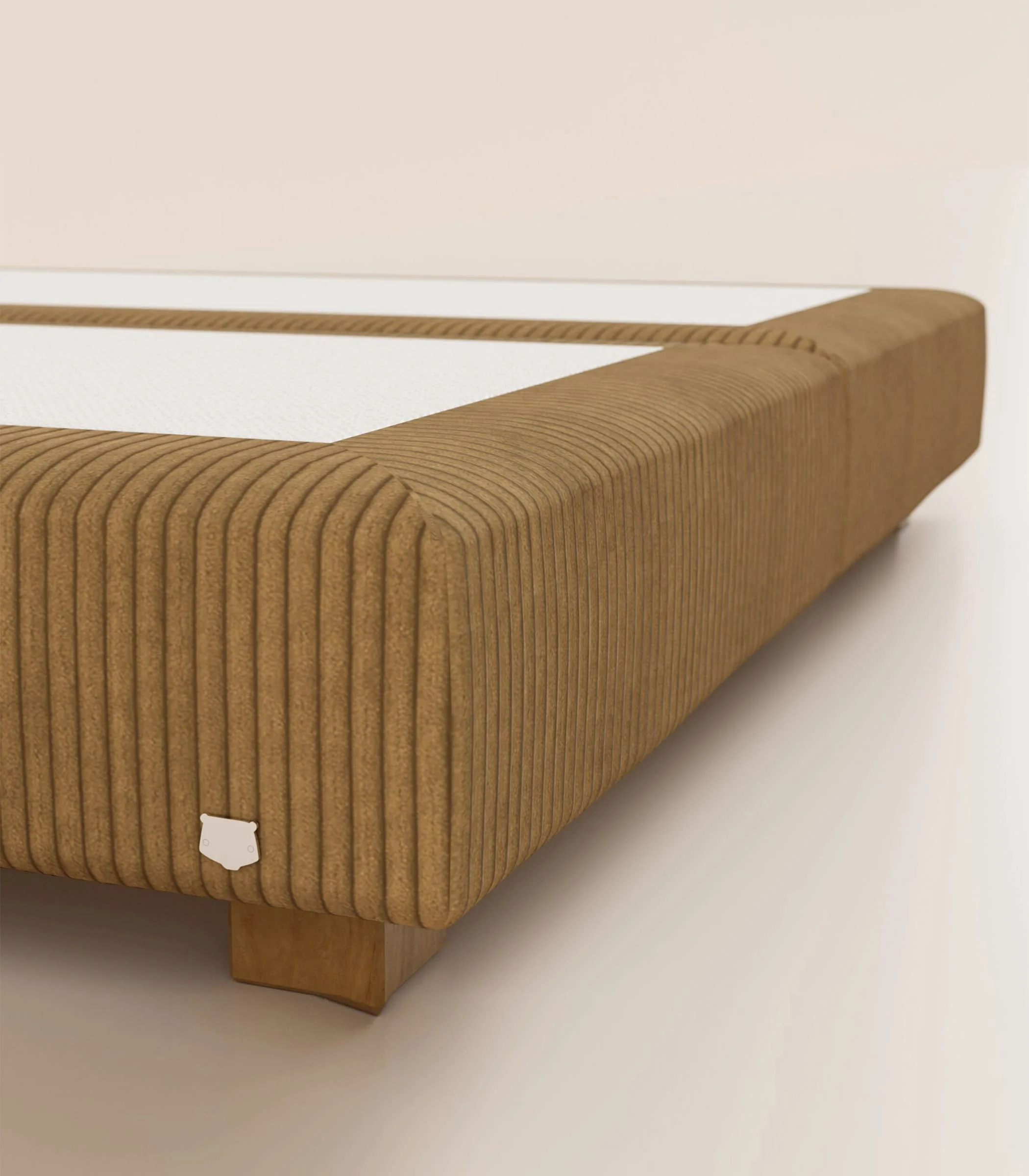 Sommier Grand Ours - Velours Havane - Image 10
