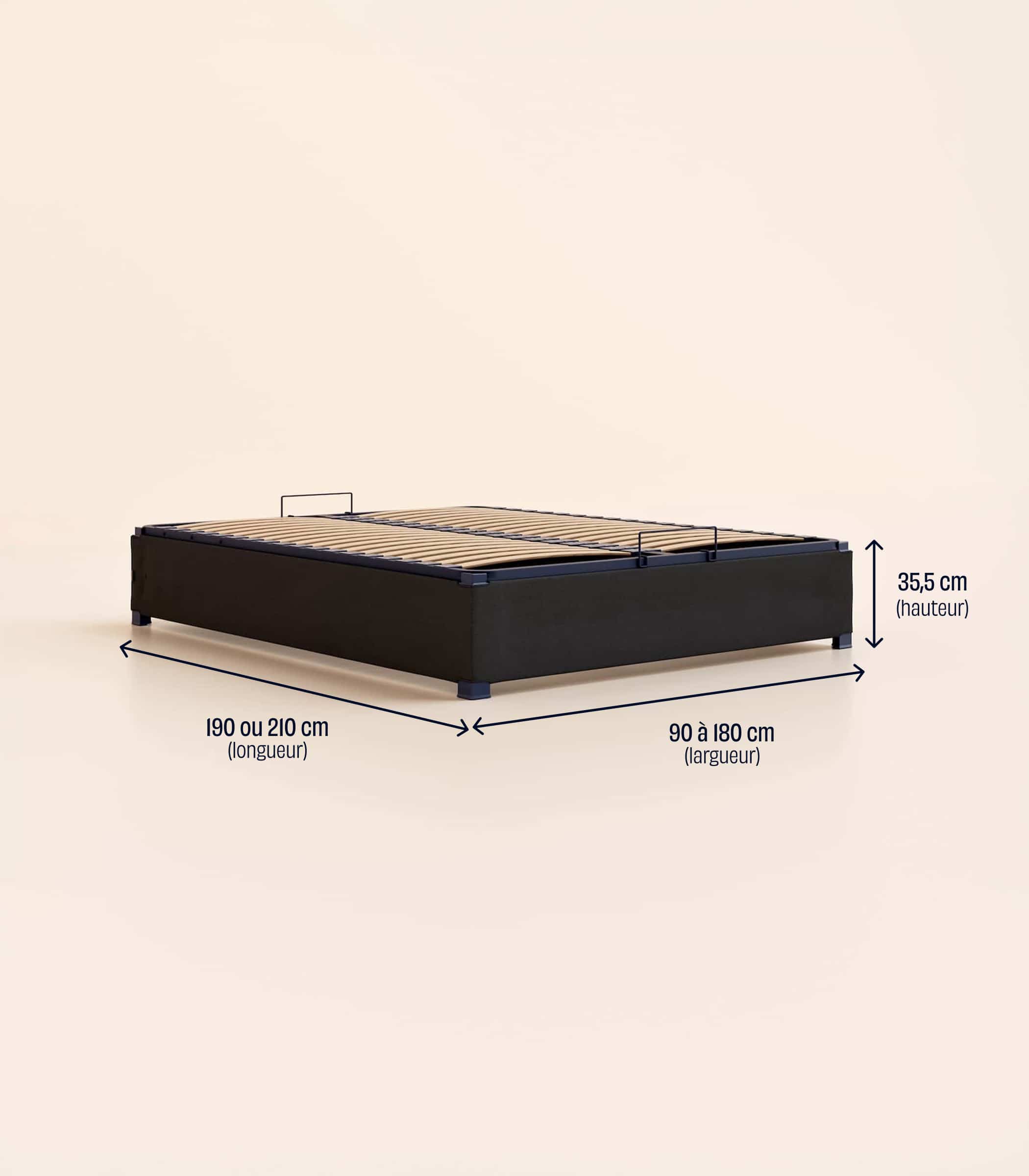 Sommier coffre - Noir Anthracite - Image 13