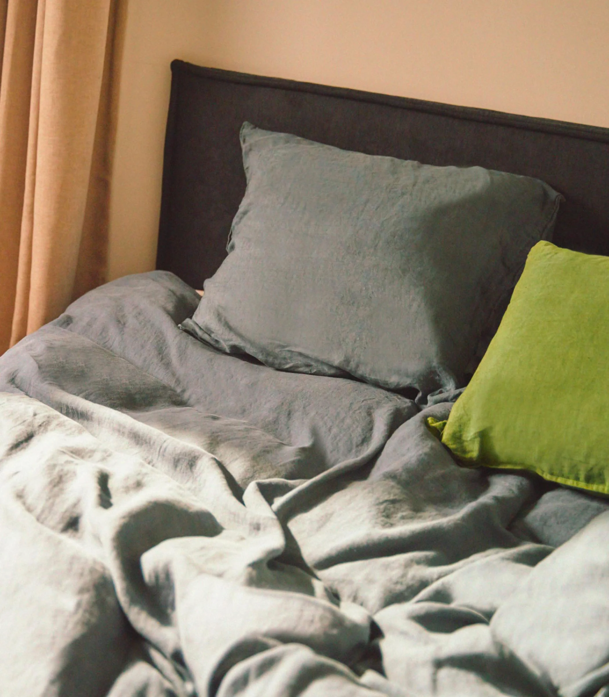 Housse de couette en lin lavé - Gris ardoise - Image 5