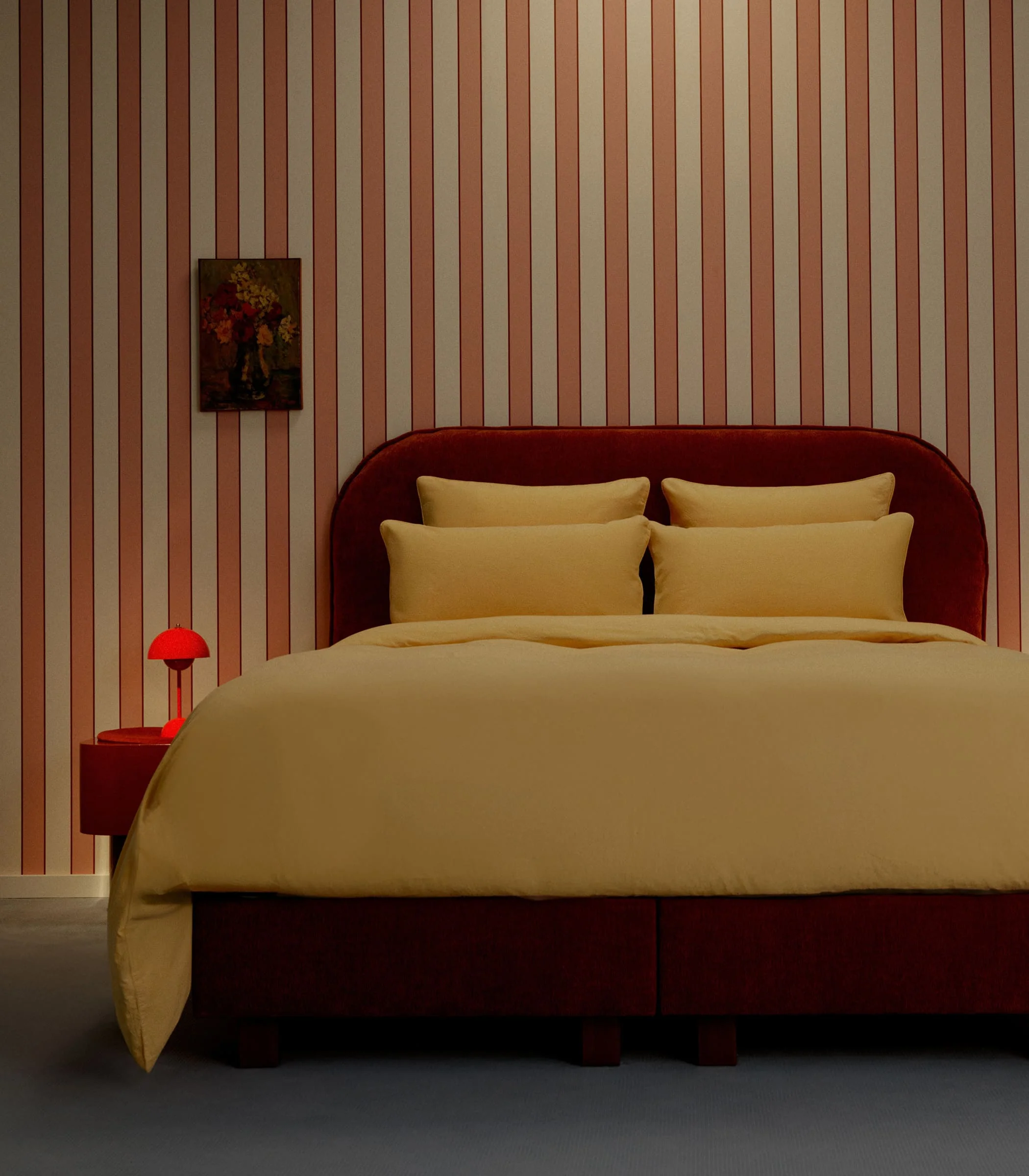 Lit boxspring - Acajou velouté - Image 5
