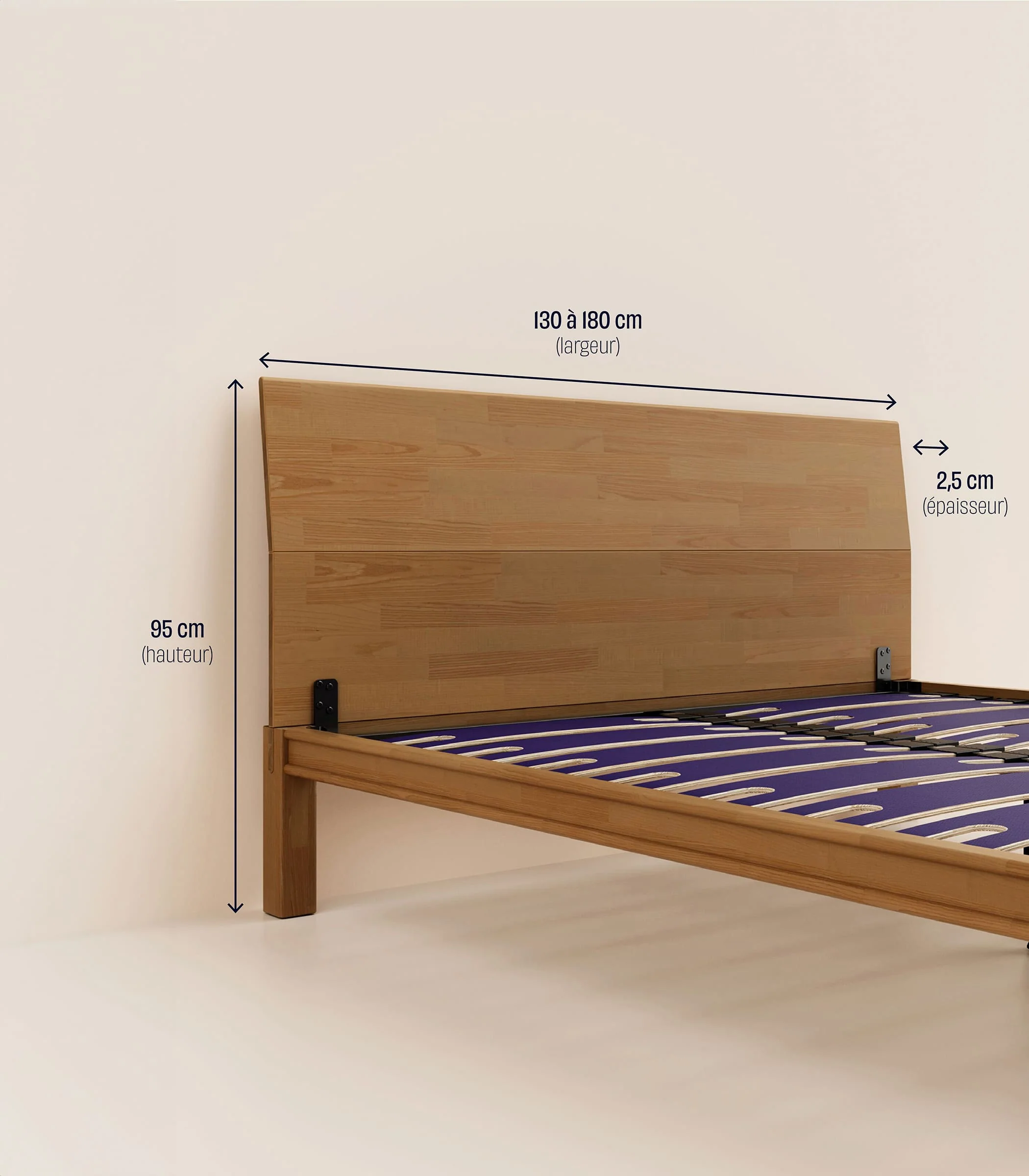 Tête de lit en bois - Bois clair - Image 6